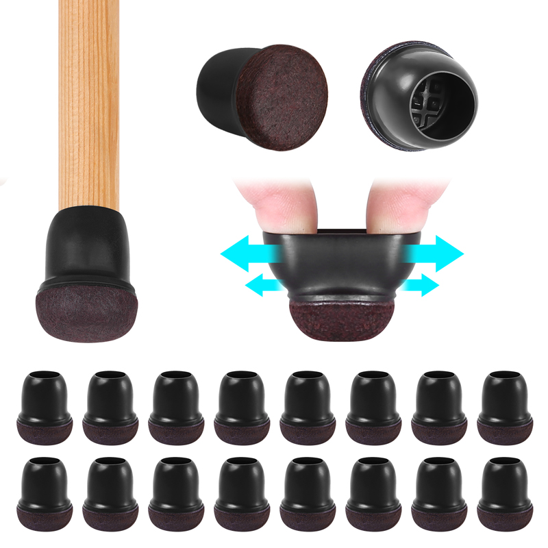 Sit Up Bar Floor - 16 Chiếc Ốp Silicon Đen Ghế