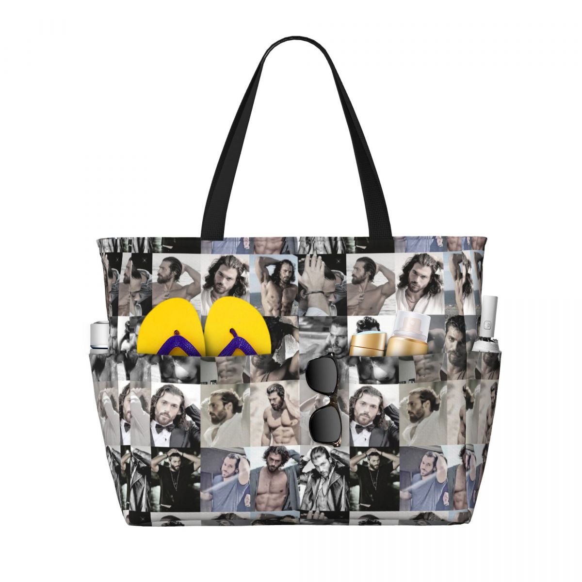 Yoga Fitness Gym Photos - Actor Can Yaman Photo Beach Tote