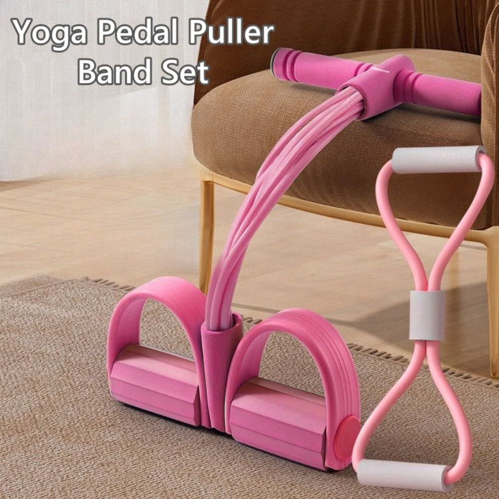 Yoga Fitness At Home - 6-Tube Resistance Bands Set TPE Sport