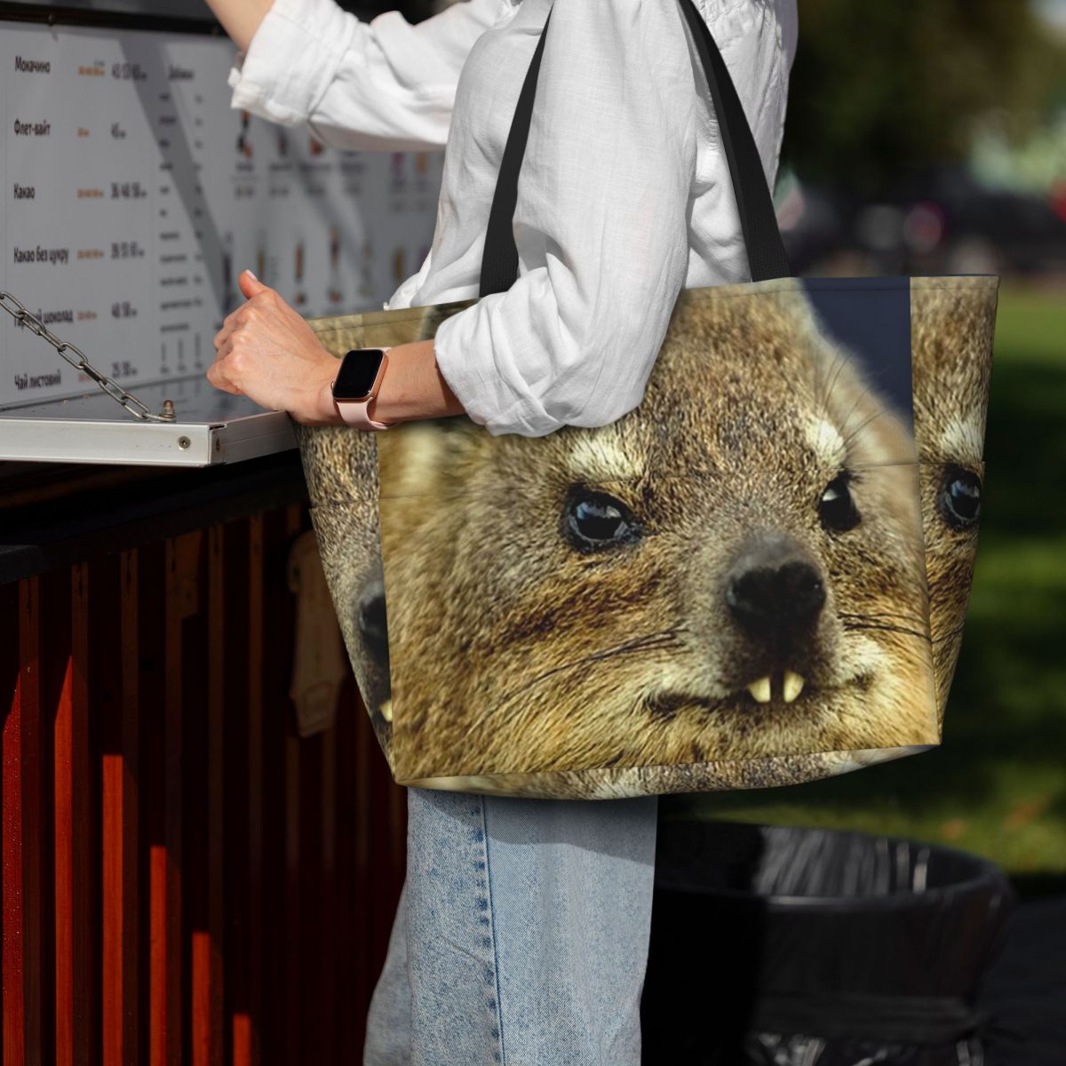 Yoga Fitness Gym Photos - Rock Hyrax Photo Beach Tote Bag