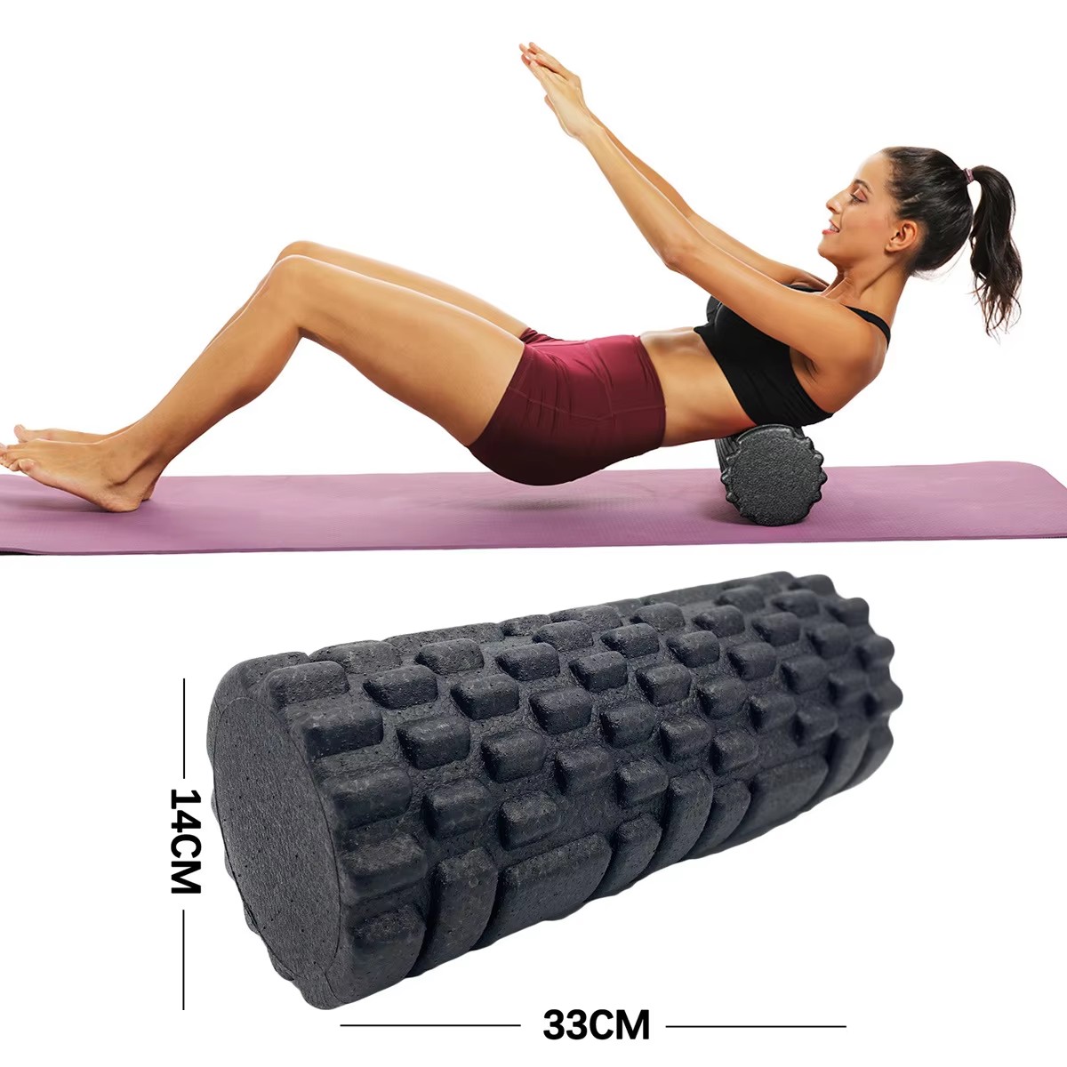 Foam Roller - 30/33cm Fitness Foam Roller Yoga Massage