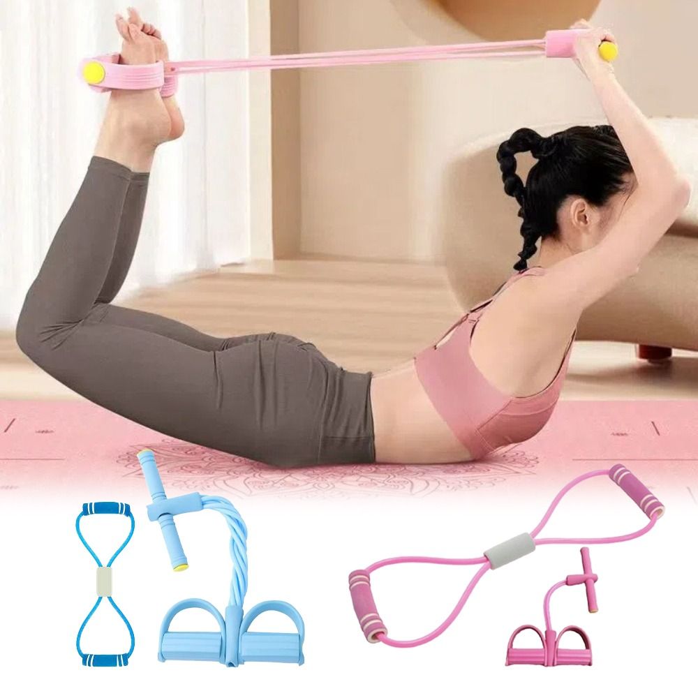 Yoga Fitness At Home - 6-Tube Resistance Bands Fitness Equipment Set