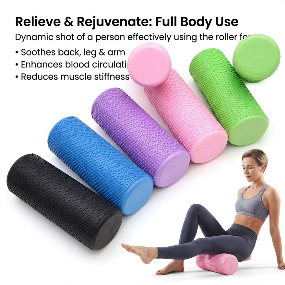 Yoga Fitness World - 30/45CM Yoga Foam Roller High-density EVA