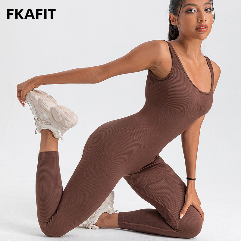 Yoga Fitness Fit Club - Women's Rompers Long Sleeve Skinny Bodycon