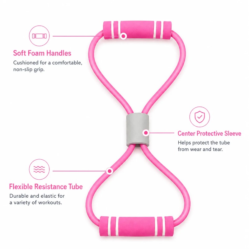 Resistance Bands with Foam Spo - đánh giá và giá Yoga Fitness At Home