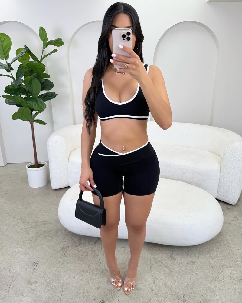 STYLISH LADY Contrast Trim Yog - đánh giá và giá Yoga Fitness Fit Club