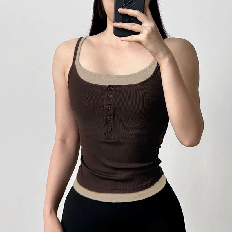Color-Block Faux Two-Piece Spo - đánh giá và giá Yoga Blocks