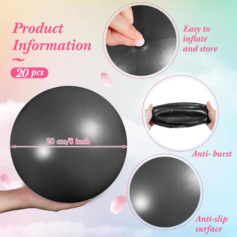 20 Pcs 9 Inch Mini Yoga Ball B - đánh giá và giá Yoga Fitness At Home