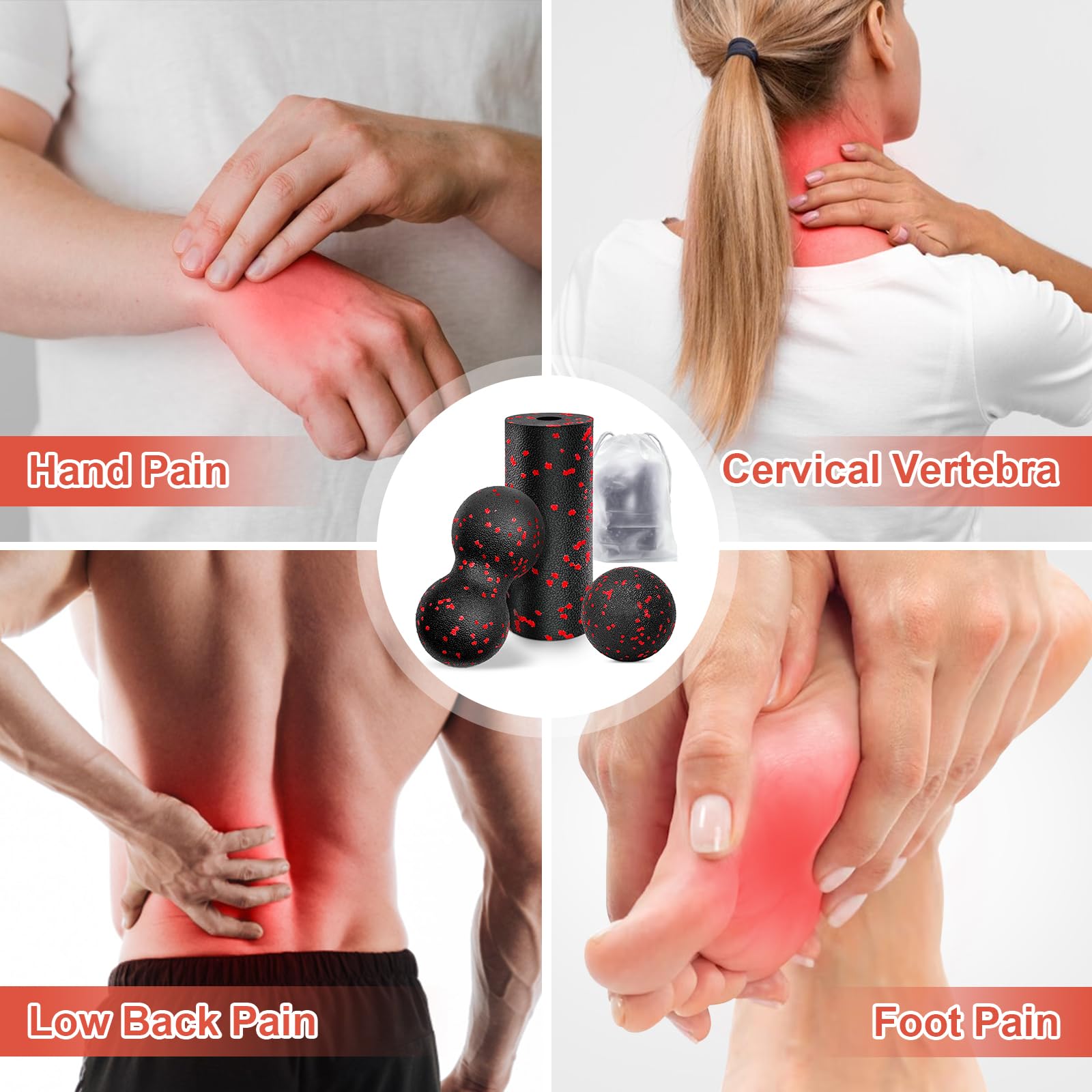 Hollow Yoga Roller Massage Pea - đánh giá và giá Foam Roller