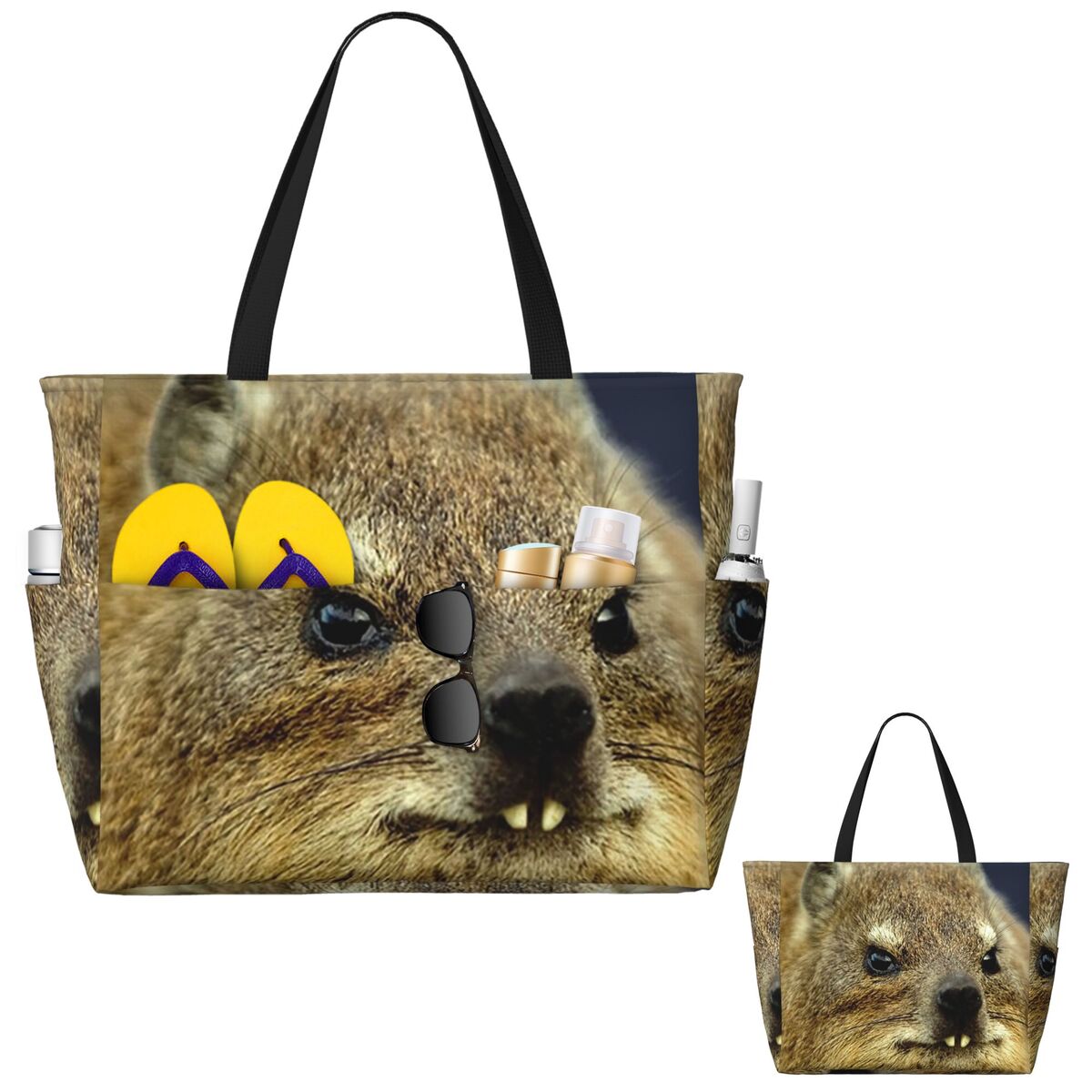 Rock Hyrax Photo Beach Tote Ba - đánh giá và giá Yoga Fitness Gym Photos