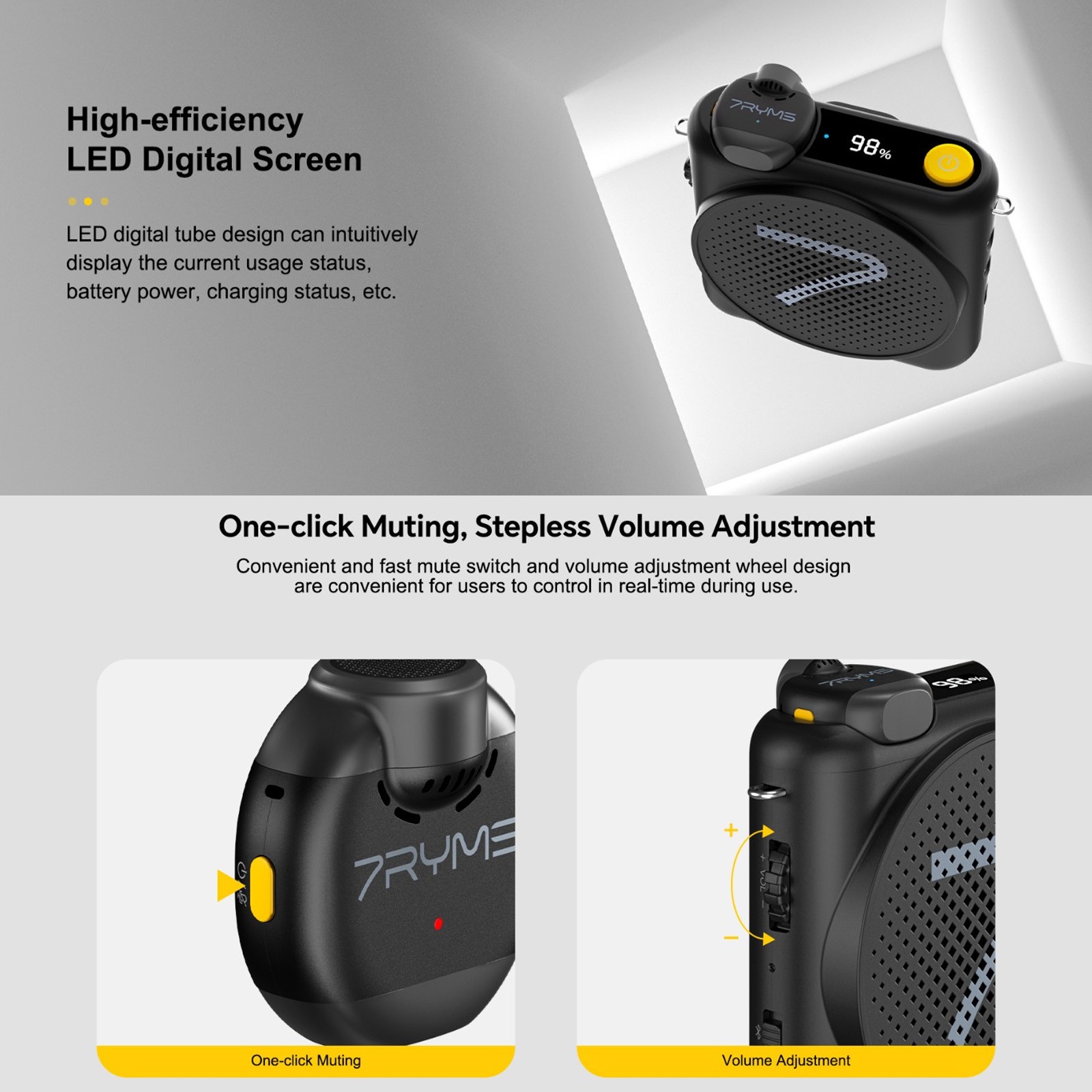 7RYMS WA2 Portable Voice Ampli - đánh giá và giá Yoga Fitness Teacher
