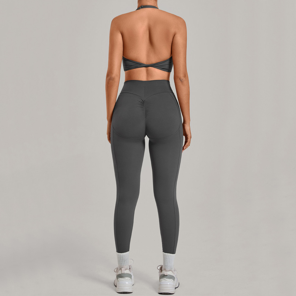 Pad 2PCS Women Double Zip Halt - đánh giá và giá Yoga Fitness Power Yoga