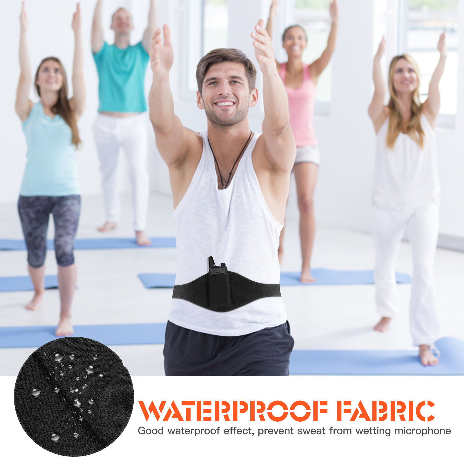 Mic Belt Adjustable Microphone - đánh giá và giá Yoga Fitness Teacher