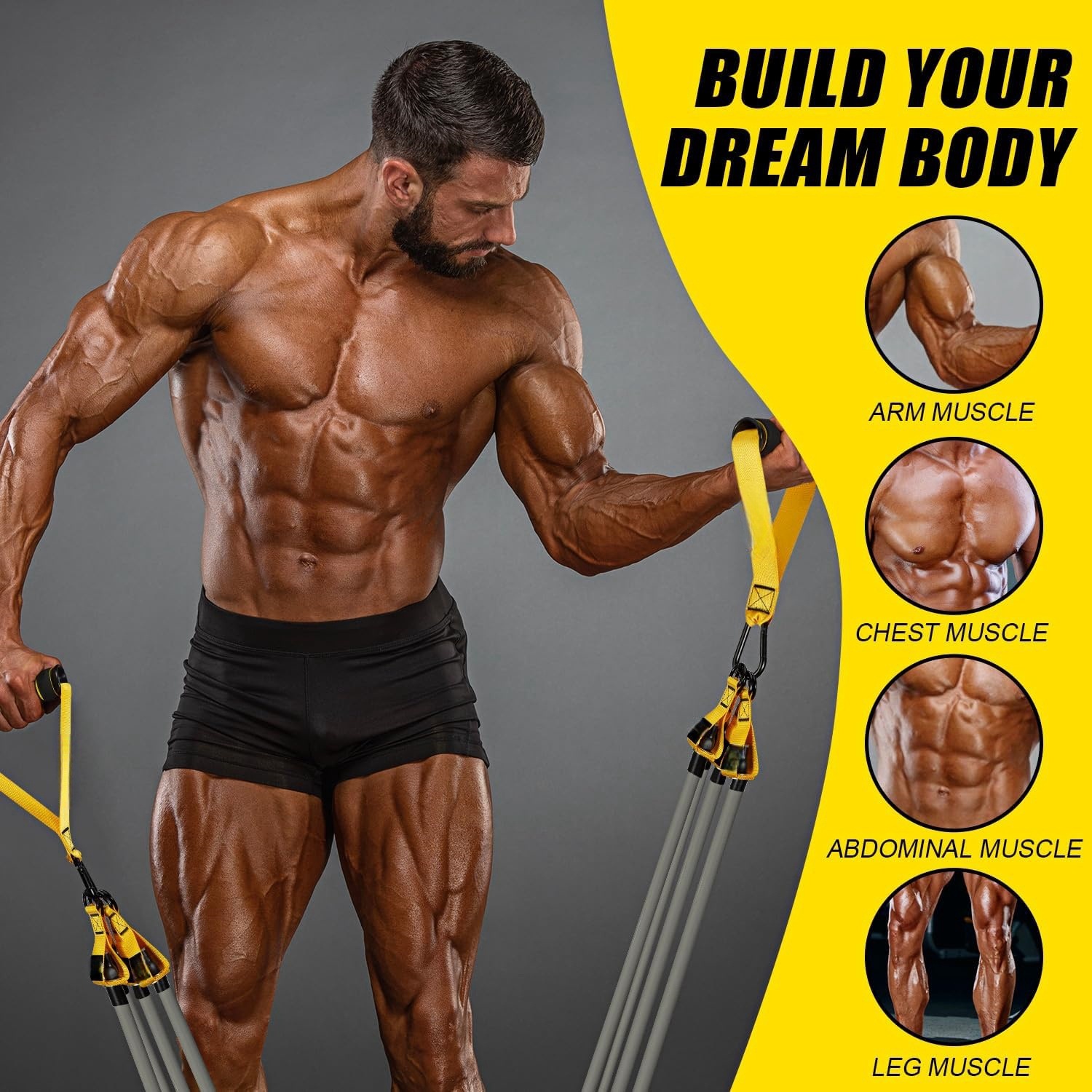 Multifunctional 12pcs Resistan - đánh giá và giá Suspension Trainer Trx