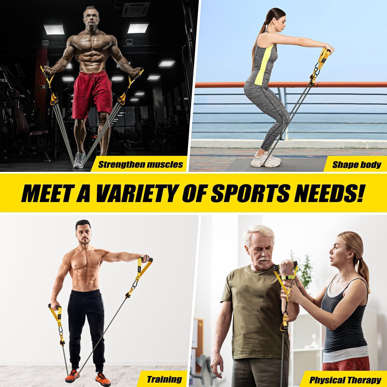 Multifunctional 12pcs Resistan - đánh giá và giá Suspension Trainer Trx