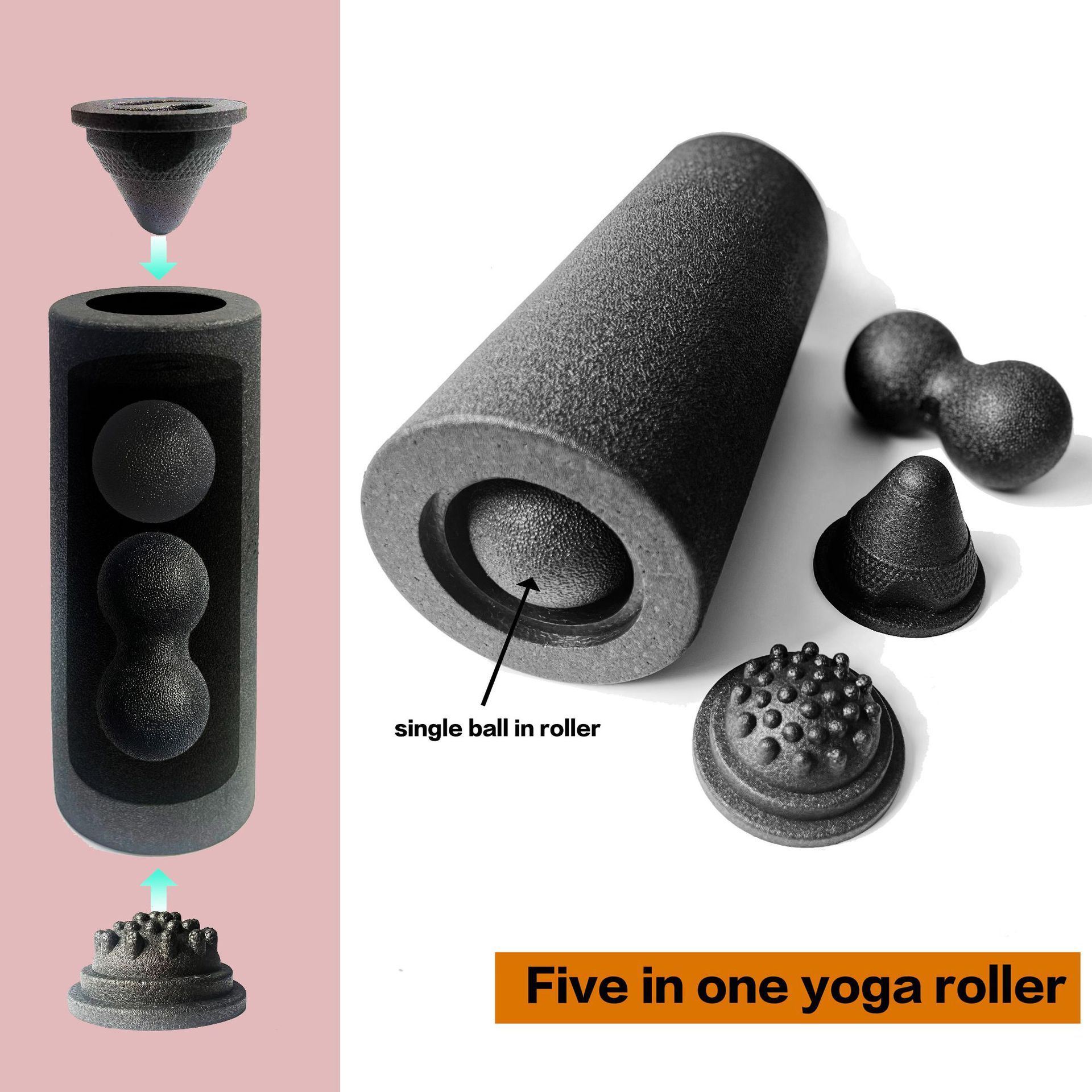 5-in-1 Fascia Roller Set Muscl - đánh giá và giá Foam Roller